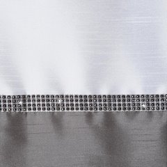 Zasłona TIARA zdobiona błyszczącymi kryształkami Eurofirany - 140 x 250 cm - stalowy 2