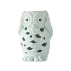Figurka ceramiczna miętowa sowa ażur 14 cm - ∅ 9 X 14 cm - miętowy 1