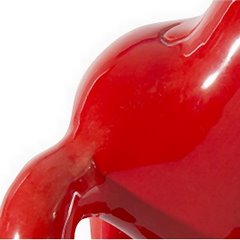 Figurka ceramiczna piesek czerwony 22 cm - 14 X 11 X 22 - czerwony 6
