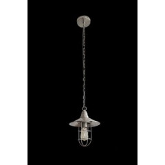Lampa loftowa metalowa w stylu retro - ∅ 24 X 29-125 cm - chrom 2