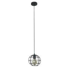 Lampa wisząca LISA czarna loftowa w stylu industrialnym Eurofirany - ∅ 20 x 18 cm - czarny 1