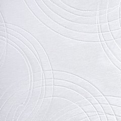 Zasłona z haftem koła białe 140x250cm - 140 X 250 cm - biały 3