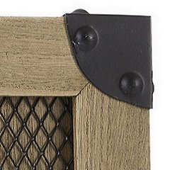 Ramka z drewna i metalu 26 x 26 x 2 cm - 26 X 2 X 26 cm - brązowy 5