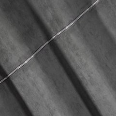 Zasłona szara na przelotkach 140 x 250 cm zdobiona srebrnym zamkiem - 140 X 250 cm - stalowy 2