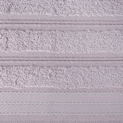 Ręcznik z bawełny z częścią ozdobną przetykaną błyszczącą nicią 50x90cm - 50 X 90 cm - liliowy 8