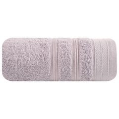 Ręcznik z bawełny z częścią ozdobną przetykaną błyszczącą nicią 50x90cm - 50 X 90 cm - liliowy 2