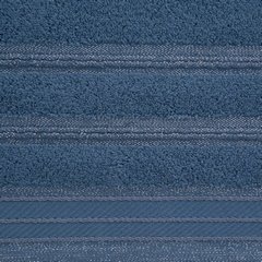 Ręcznik z bawełny z częścią ozdobną przetykaną błyszczącą nicią 70x140cm - 70 X 140 cm - niebieski 8
