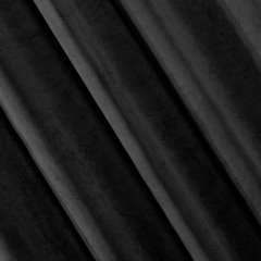 Zasłona RIA z ekskluzywnego matowego welwetu na 10 przelotkach Diva Line Eurofirany - 140 x 250 cm - czarny 2