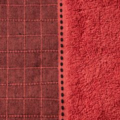 MAKS ręcznik kąpielowy z żakardową bordiurą Eurofirany - 50 x 100 cm - czerwony 2
