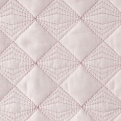 Narzuta na łóżko pikowana srebrna nić 170x210 cm różowa - 170 X 210 cm - jasnoróżowy 3
