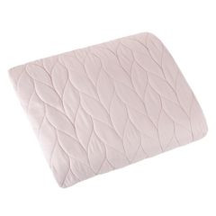 Narzuta na łóżko pikowana warkocz 170x210 cm różowa - 170 x 210 cm - jasnoróżowy 2
