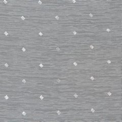 Dekoracja okienna SIBEL w srebrne kwadraciki z etaminy Eurofirany - 140 x 250 cm - biały 3