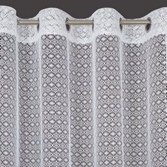 Dekoracja okienna MARIETTA biała ażurowa na przelotkach Eurofirany - 140 x 250 cm - biały 4