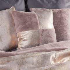 Poszewka dekoracyjna na poduszkę 45 x 45 kolor różowy - 45 X 45 cm - różowy 4