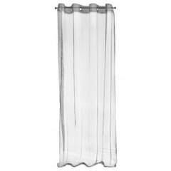 Dekoracja okienna Anika srebrna z siateczki plaster miodu  na przelotkach Eurofirany - 140 x 250 cm - szary 4