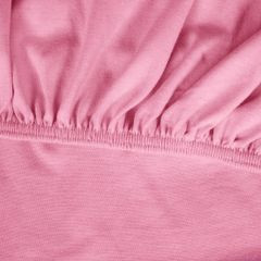 Prześcieradło bawełniane gładkie 180x200+25cm 140 kolor różowy - 180 X 200 cm, wys.25 cm - różowy 10