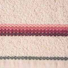 Ręcznik z tęczowym haftem na bordiurze 50x90cm - 50 X 90 cm - różowy 9