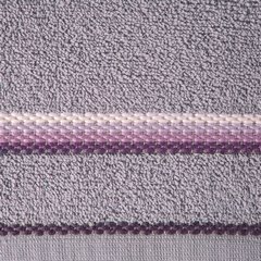 Ręcznik z tęczowym haftem na bordiurze 30x50cm - 30 X 50 cm - liliowy 10