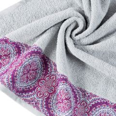 Ręcznik Lela Eurofirany Premium 50x90 - 50 x 90 cm - srebrny 4