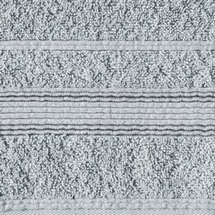 Ręcznik z bawełny z bordiurą podkreśloną srebrną nitką 70x140cm - 70 X 140 cm - srebrny 8