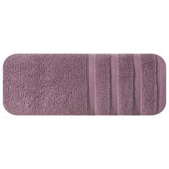 EMIL ręcznik łazienkowy z bordiurą w paski Eurofirany - 50 x 90 cm - fioletowy 3
