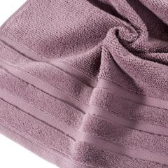 EMIL ręcznik łazienkowy z bordiurą w paski Eurofirany - 50 x 90 cm - fioletowy 4
