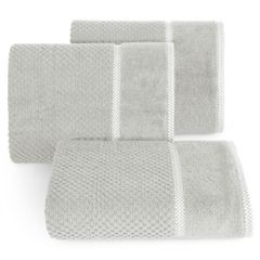 Ręcznik łazienkowy CALEB z bawełny frotte Eurofirany - 50 x 90 cm - jasnoszary 1