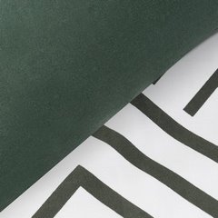 Komplet pościeli satyna bawełniana 160x200+2szt. 70x80 z geometrycznym nadrukiem w stylu opt art - 160 X 200 cm, 2 szt. 70 X 80 cm - biały/grafitowy 3