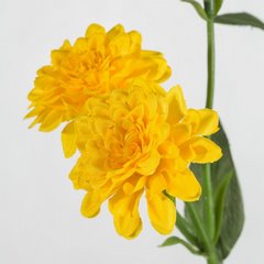 Sztuczny kwiat żółty NATU 92 MARGARETKI SANTINI bukiecik z tkaniny z listkami 65 cm Eurofirany - ∅ 4 x 65 cm - żółty 2