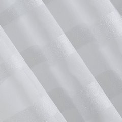Efil biała firana z etaminy z szerokimi paskami 140 x250 cm na przelotkach - 140 x 250 cm - biały 2
