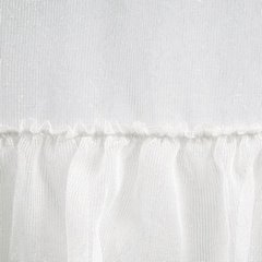 Firana Raja zdobiona falbanami z dodatkiem moherowej nici na taśmie 140x270 cm Eurofirany - 140 x 270 cm - biały 3