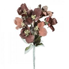 Sztuczny kwiat bordowy NATU 135 bukiet gałązka dekoracyjna do wazonu 80 cm Eurofirany - 80 cm - bordowy 1