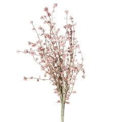 Sztuczna gałązka dekoracyjna różowa z jagodami Eurofirany - 50 cm - jasnoróżowy 2
