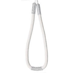 Dekoracyjny sznur BLANKA biały z kryształkami Eurofirany - 87 cm - biały 2