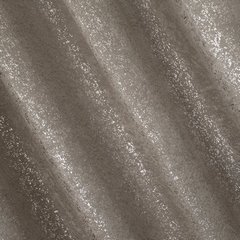 Ebru beżowa zasłona zaciemniająca z srebrną przecierką na żabki 135x270cm - 135 x 270 cm - beżowy 2