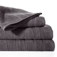 Bawełniany ręcznik kąpielowy frote grafitowy 70x140 - 70 x 140 cm - stalowy 2