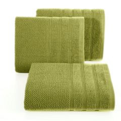 Bawełniany ręcznik kąpielowy frote oliwkowy 50x90 - 50 x 90 cm - oliwkowy 1