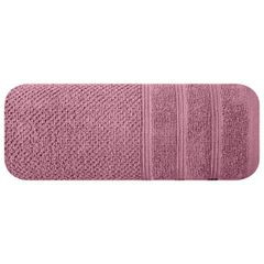 Bawełniany ręcznik kąpielowy frote liliowy 50x90 - 50 x 90 cm - liliowy 3