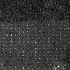 Ręcznik LUNA z błyszczącą bordiurą Eurofirany - 50 x 90 cm - czarny 3