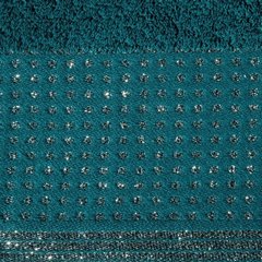 Ręcznik LUNA z błyszczącą bordiurą Eurofirany - 70 x 140 cm - turkusowy 3