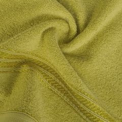 Ręcznik kąpielowy LORI z dekoracyjną bordiurą Eurofirany - 50 x 90 cm - oliwkowy 4