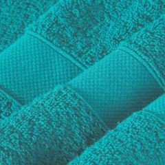 Miękki chłonny ręcznik kąpielowy turkusowy 50x90 - 50 X 90 cm - turkusowy 8