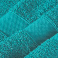 Miękki chłonny ręcznik kąpielowy turkusowy 50x90 - 50 X 90 cm - turkusowy 5
