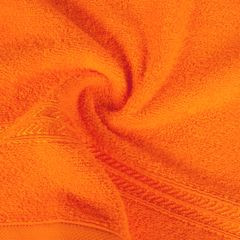 Ręcznik kąpielowy pomarańczowy LORI z bawełny z dekoracyjną bordiurą 30x50 cm Eurofirany - 30 X 50 cm - pomarańczowy 4