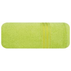 Ręcznik kąpielowy jasny zielony LORI z bawełny z dekoracyjną bordiurą 50x90 cm Eurofirany - 50 x 90 cm - zielony 2