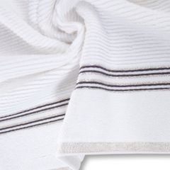 FILON ręcznik kąpielowy z błyszczącą bordiurą Eva Minge Eurofirany - 50 x 90 cm - biały 10