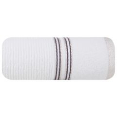 FILON ręcznik kąpielowy z błyszczącą bordiurą Eva Minge Eurofirany - 50 x 90 cm - biały 2