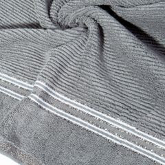FILON ręcznik kąpielowy z błyszczącą bordiurą Eva Minge Eurofirany - 70 x 140 cm - srebrny 10