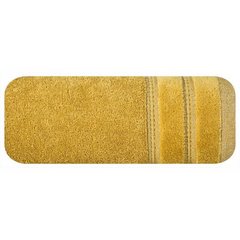 Ręcznik łazienkowy GLORY z błyszczącą bordiurą Eurofirany - 70 x 140 cm - musztardowy 2