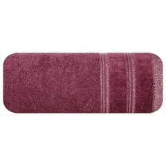 Ręcznik łazienkowy GLORY z błyszczącą bordiurą Eurofirany - 70 x 140 cm - bordowy 2